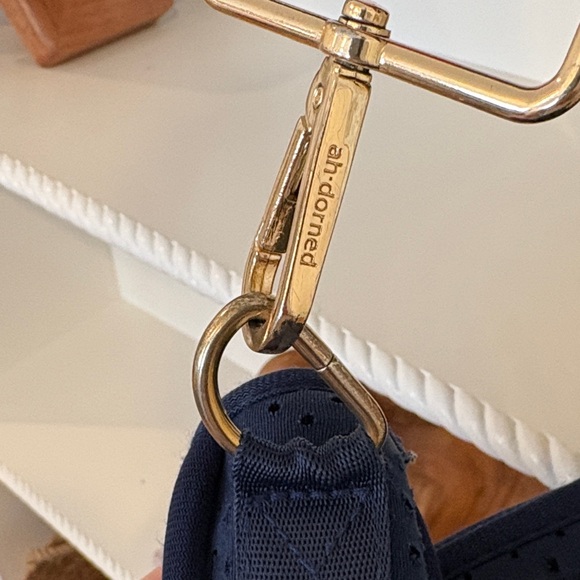 Ahdorned navy and res Crossbody Bag - Picture 5 of 5